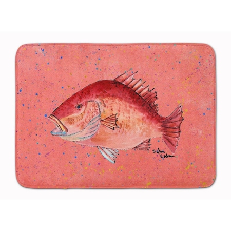 Carolines Treasures Strawberry Snapper Machine Washable Memory Foam Mat 8351RUG
